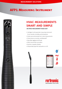 Thumbnail of document Data Sheet - AFP1 Handheld Flow Meter